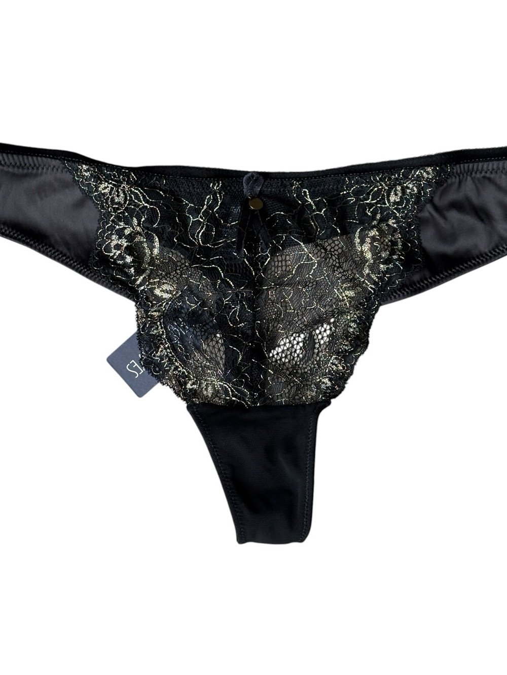 Figleaves Womens Thong Underwear NWT Size 16 Stellar Lurex Lace